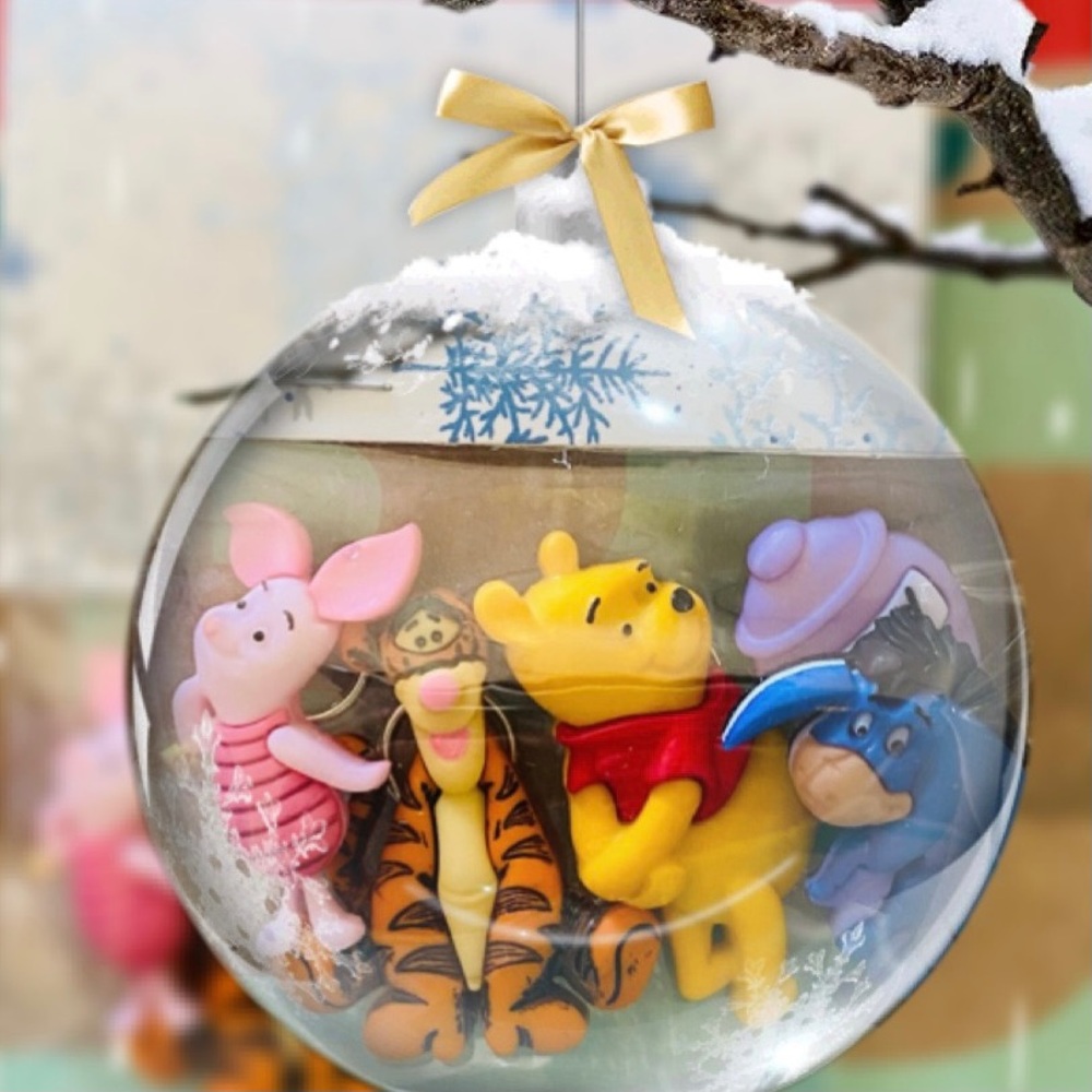 STARBUCKS🧜‍♀️ Straw & Pooh Ornament Toppers Set